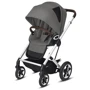 Прогулочная коляска Cybex Talos S Lux SLV Soho Grey (с бампером): Ширина шасси 60 см