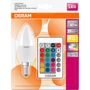 Лампа светодиодная Osram LED В40 5,5W (470Lm) 2700К+RGB E14 пульт ДУ