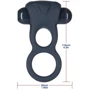 Двойное эрекционное кольцо с вибрацией LUX Active -Triad - Vibrating Dual Cock Ring, пульт ДУ