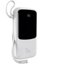 Внешний аккумулятор Baseus Power Bank 10000mAh Qpow Digital Display with Cable USB-C 15W White (PPQD050002): Количество USB 3