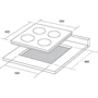 Варочная поверхность газовая Borgio 6940-15 (Inox) FFD: Расположение панели Фронтальное