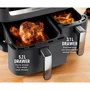 Фритюрница Tefal EY905B40 Dual Zone Air Fryer & Grill Easy: Максимальное количество масла 8 л