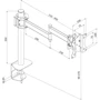 Крепление для мониторов KSL DM31T фото 3