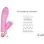 Gvibe Grabbit - Candy Pink вибратор-кролик с тремя моторчиками, 18x3.5 см