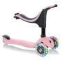 Самокат GLOBBER серии GO UP SPORTY пастельный розовый, до 20/50кг, 1+, 3 колеса с подсветкой: Количество колес 3