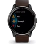Смарт-часы Garmin Venu 2 Plus Slate Stainless Steel Bezel With Slate Case And Brown Leather Band (010-02496-15): Сенсорный экран есть