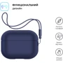 Чехол ArmorStandart Silicone Case with straps Dark Blue (ARM68609) for Apple Airpods Pro 2 фото 1