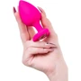 Анальная пробка с кристаллом ToDo Anal Plug Diamond Heart, L