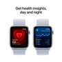 Apple Watch SE 2 2024 44mm GPS Silver Aluminum Case with Blue Cloud Sport Loop (MXET3QH/A) UA: Материал плетеный нейлон