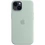 Чохол для iPhone Apple for iPhone 14 Silicone Case with MagSafe Succulent (MPT13) : Матеріали Силикон