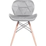 Стілець GT Racer X-D27 Velvet Gray: Матеріал каркаса Текстиль, дерево, метал