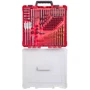 Набор сверл дюбелей и бит Intertool SD-0051: Упаковка пластиковый кейс