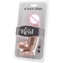 Реалистичный фаллоимитатор с мошонкой Get Real ToyJoy, 12x4 см, телесный