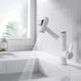 Смеситель для раковины Lefton Single-Hole Rotatable Faucet with Temperature Display-BF2204 White: Тип излива Многонаправленный