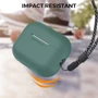Чехол для наушников AhaStyle Silicone Case with strap Midnight Green (X003E46FGX) for Apple AirPods Pro 2 фото 4