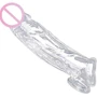 Size Matters Realistic Clear Penis Enhancer and Ball Stretcher - насадка, 20x4.5 см