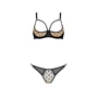 Комплект Passion MARINA SET WITH OPEN BRA beige XXL/XXXL