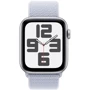 Apple Watch SE 2 2024 40mm GPS Silver Aluminum Case with Blue Cloud Sport Loop (MXEE3QH/A) UA фото 7
