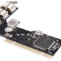 Frime PCI TO USB2.0 NEC720201 (ECF-PCITOUSB002): Роз'єми USB 2.0