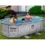 Бассейн Bestway каркасный 427-250-100 см (56714) 7250 л (фильтр-насос, лестница, тент, окно 2 шт) фото 1