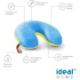 Подушка Sonex Ideal Limited Edition для путешествия 30х35х10 см голубая (SO102060): Тип Дорожная подушка
