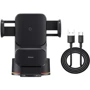 Держатель Baseus Car Holder Wireless Charger Wisdom 15W Black (CGZX000101) фото 6