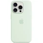 Чехол для iPhone Apple Silicone Case with MagSafe Soft Mint (MWNL3) for iPhone 15 Pro: Материалы Силикон