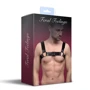 Мужская портупея на грудь из натуральной кожи Feral Feelings - Bulldog Harness Black