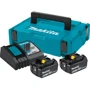 Набір акумуляторів + зарядний пристрій Makita 198116-4, LXT BL1860B x 2шт (18В, 6Ач) + DC18RC, кейс Makpac