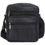 Чоловіча сумка через плече Buffalo Bags чорна (SHIM500A-black): Фактура Матовая, Зернистая