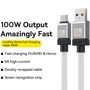 Кабель Baseus USB Cable to USB-C CoolPlay Series Fast Charging 100W 2m White (CAKW000702) фото 8
