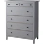 Комод ІКЕА HEMNES 108х131 см серый (803.924.62)
