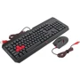 Комплект дротовий A4Tech Q1100 A4-Tech Bloody Black USB: Кількість кнопок 3