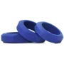 Tom of Finland 3 Piece Silicone Cock Ring Set Blue  - ерекціонние кільця