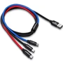 Кабель Baseus USB Cable to Lightning/microUSB/USB-C Three Primary Colors 1.2m Black (CAMLT-BSY01): Тип USB Cable - Lightning/microUSB/USB-C