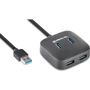 Адаптер REAL-EL Adapter USB to 4xUSB2.0+MicroUSB HQ-187 Black (EL123110010)
