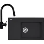 Кухонна мийка Pyramis CAMEA 79x50 1B 1D P Volcano+кран IDEA (070168501)