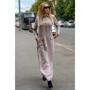 Платье FLFashion Амели ХПА 3123 48 пудровое повседневное длинное макси: Длина рукава Длинный