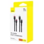 Кабель Baseus Cable USB-C to USB-C Cafule Charging (2pcs) 100W 1м Gray/Red (P10318306003-00) фото 4
