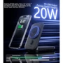 Внешний аккумулятор Choetech Power Bank 10000mAh Magnetic Wireless 2 in 1 20W Black (B750-CCBK)
