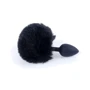 Анальная пробка BOSS Series Exclusivity Silicon Plug Bunny Tail Black