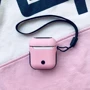 Чехол для наушников COTEetCI AP8 Armor Case with Belt Pink/Black (CS8123-PB) for Apple AirPods фото 1