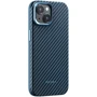Чехол для iPhone Pitaka MagEZ Case Pro 4 Twill 1500D Black/Blue (KI1508MMP) for iPhone 15: Цвет синий