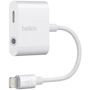 Адаптер Belkin Lightning to 3.5mm + Lightning White (F8J212btWHT)