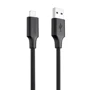 Кабель Proove USB Cable to Lightning Striped Silicone 1m Black