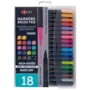 Маркеры SANTI Brush Pen акварельные двусторонние 18 шт (390999)
