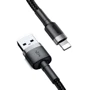Кабель Baseus USB Cable to Lightning Cafule 0.5m Grey/Black (CALKLF-AG1): Длина 0.5 м