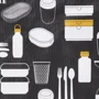 Емкость для хранения ІКЕА FLADDRIG Сумка для обедов 25х16х27 см серая с рисунком (10497212): Материал корпуса полипропилен