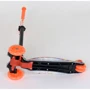 Самокат триколісний MAXI "Best Scooter" пластмасовий, трубка керма алюмінієва Orange / Black (74513): Тип гальма ножний