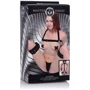БДСМ система для фиксации Master SeriesThigh Harness & Wrist Cuffs (чёрный)